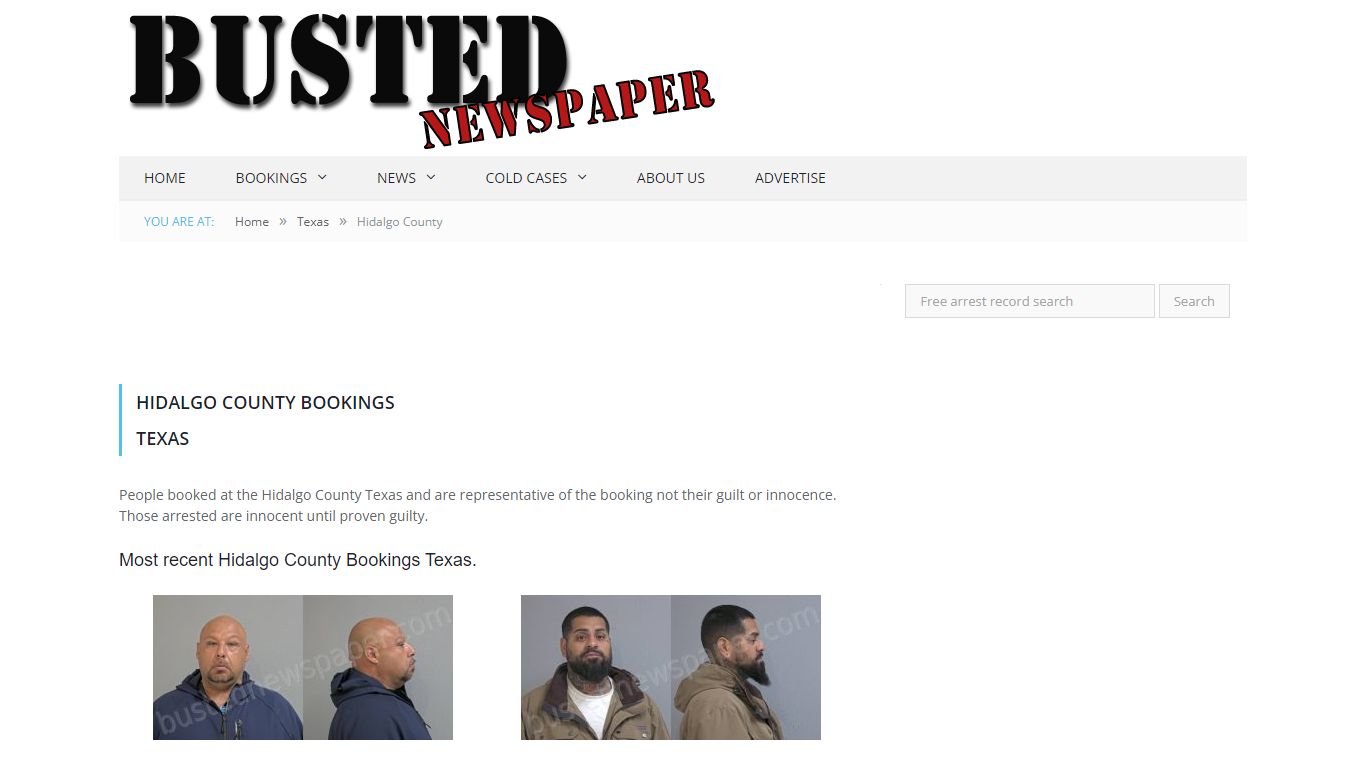 Hidalgo County, TX Mugshots - BUSTEDNEWSPAPER.COM